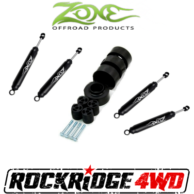 Zone Offroad - Zone Offroad 1.75" Jeep Wrangler TJ/LJ/Rubicon 97-06 Coil Spring Spacer System - J1N