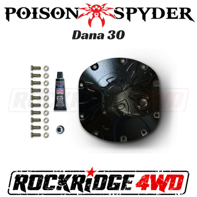 Poison Spyder - Poison Spyder Bombshell Differential Cover - Dana 30 - Black Powdercoated Finish