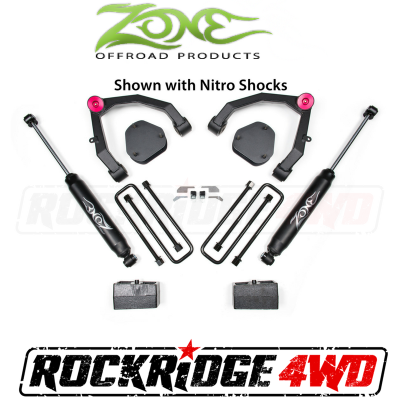 Zone Offroad - Zone Offroad 3.5" Adventure Series UCA Kit 07-13 Chevy/GMC 1500 2WD - C30N