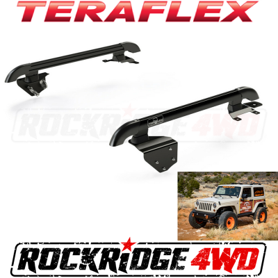 TeraFlex - Teraflex JK 2-Door Nebo Roof Rack Main Rail Kit - Black - 4722020