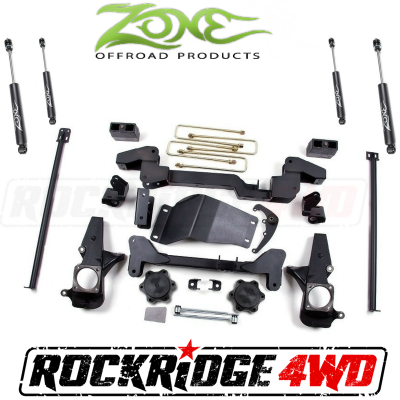 Zone Offroad - Zone Offroad 6" IFS System 01-10 Chevy / GMC 2500/3500 Pickup HD Silverado / Sierra / Avalanche 2500 & Suburban / Yukon XL 4WD - C4N