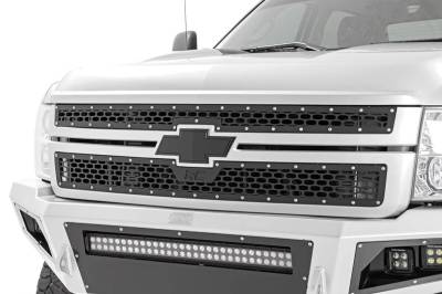Rough Country - Rough Country CHEVY MESH GRILLE (11-14 SILVERADO HD) - 70153