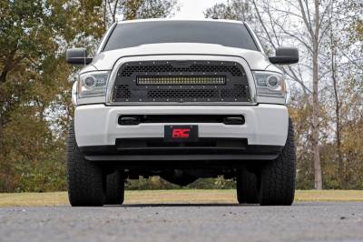 Rough Country - Rough Country DODGE MESH GRILLE W/30IN DUAL ROW BLACK SERIES LED (13-18 RAM 2500/3500) - 70152