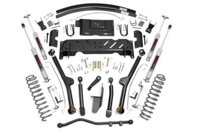 Rough Country - ROUGH COUNTRY 4.5 INCH LIFT KIT JEEP CHEROKEE XJ (84-01)