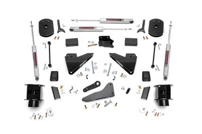 Rough Country - ROUGH COUNTRY 5 INCH LIFT KIT FR SPACER | RADIUS ARM DROP | RAM 2500 4WD (14-18)