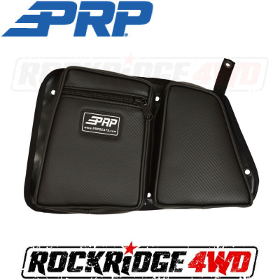 PRP Seats - PRP RZR Storage Door Bag with Knee Pad Driver & Passenger SET - Carbon Fiber Black