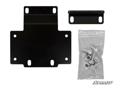 SuperATV - SuperATV Honda Pioneer 1000 Winch Mounting Plate - WM-H-PIO1K-02