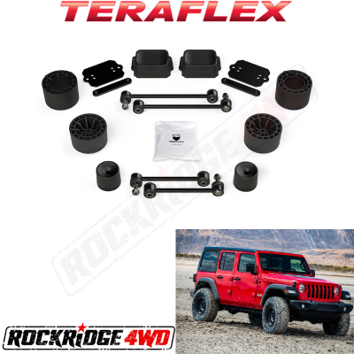 TeraFlex - Teraflex 2.5” Performance Spacer Lift Kit - No Shocks or Shock Extensions - JLU 4-Door Rubicon - 1365210