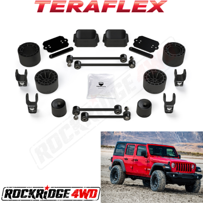 TeraFlex - Teraflex 2.5” Performance Spacer Lift Kit w/ Shock Extensions - JLU 4-Door Rubicon - 1365215