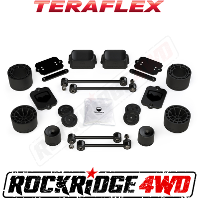 TeraFlex - Teraflex 2.5” Performance Spacer Lift Kit - No Shocks or Shock Extensions - JLU 4-Door Sport/Sahara - 1365200