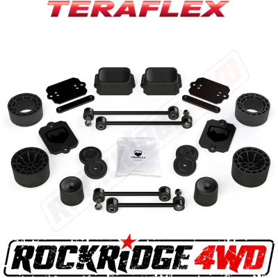 TeraFlex - Teraflex 2.5” Performance Spacer Lift Kit - No Shocks or Shock Extensions - JL 2-Door Sport/Sahara - 1365300
