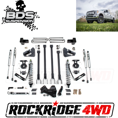 BDS Suspension - BDS SUSPENSION 4" Coil-Over 4-Link Suspension System | 2017-2019 Ford F250/F350 4WD Diesel Only - 1537F