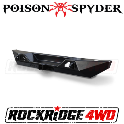 Poison Spyder - Poison Spyder Customs Jeep Wrangler JL Bruiser Rear Bumper | Black Powdercoated Finish