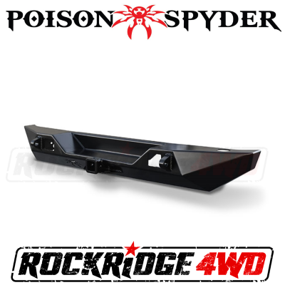 Poison Spyder - Poison Spyder Customs Bruiser Rear Bumper (Black) for 07-2018 Jeep Wrangler JK (2 & 4 Door)