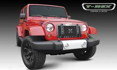 T-Rex Grilles - T REX 07-18 Jeep Wrangler X-Metal Baja Bars for 6714831 X-Metal Grille pr - 6454831