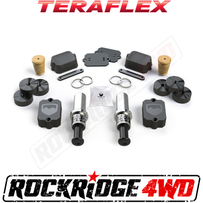 TeraFlex - Teraflex JL/JLU SpeedBump Front & Falcon Progressive Rear Bump Stop Kit (0-4.5” Lift) - 1958350