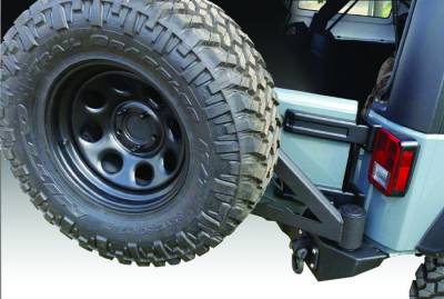 IRON CROSS - IRON CROSS 07-18 Jeep JK FULL SIZE REAR BUMPER WITH TIRE CARRIER - GP-2300