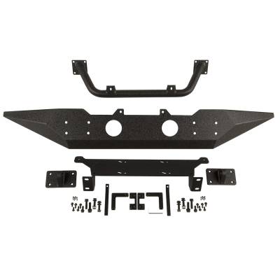 Rugged Ridge - Rugged Ridge SPARTAN BUMPER, FRONT, STANDARD ENDS, OVERRIDER; 07-18 WRANGLER JK - 11548.02