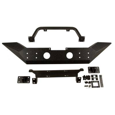 Rugged Ridge - Rugged Ridge SPARTAN BUMPER, FRONT, HIGH CLEARANCE ENDS, OVERRIDER; 07-18 JK - 11548.01