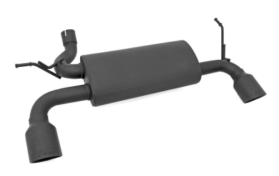 Rough Country - ROUGH COUNTRY JEEP DUAL OUTLET PERFORMANCE EXHAUST (07-18 JK WRANGLER) -