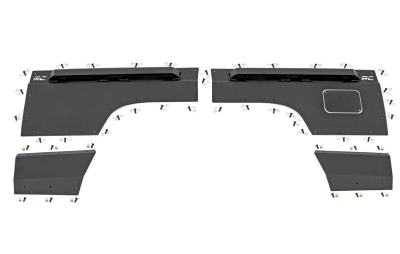 Rough Country - ROUGH COUNTRY Jeep Rear Upper and Lower Quarter Panel Armor (84-96 Cherokee XJ) - 10578