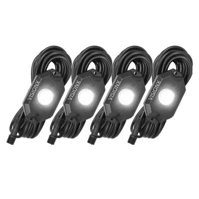 VISION X Lighting - VISION X 9 WATT LED ROCK LIGHT 4 POD KIT - HIL-RL4W