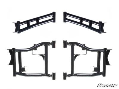 SuperATV - SUPERATV Polaris RZR 4 900 High Clearance 1.5" Rear Offset A Arms