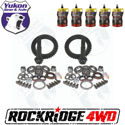 Yukon Gear & Axle - YUKON GEAR PACKAGE 4.56 RATIO FOR 97-06 JEEP TJ W DANA 30 FRONT & DANA 44 REAR *Includes 5 QTs Amsoil Severe Gear*