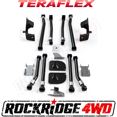 TeraFlex - TERAFLEX JK/JKU Alpine Front Long Flexarm & 2” Rear Stretch Kit