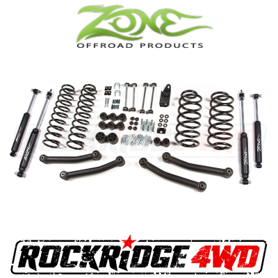 Zone Offroad - Zone Offroad 4" Jeep Wrangler TJ/LJ/Rubicon 97-06 Suspension System - J10N / J11N