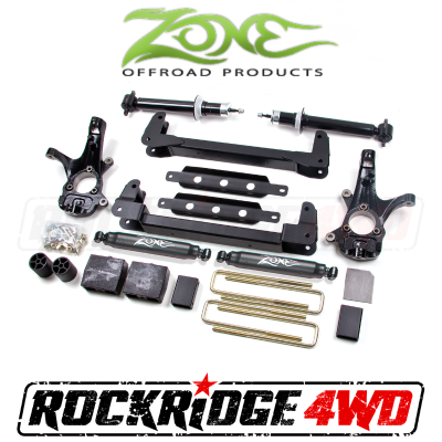 Zone Offroad - Zone Offroad 4.5" IFS Suspension System 07-13 for Chevy / GMC 1/2 Ton Pickup Silverado / Sierra 2WD - C9N