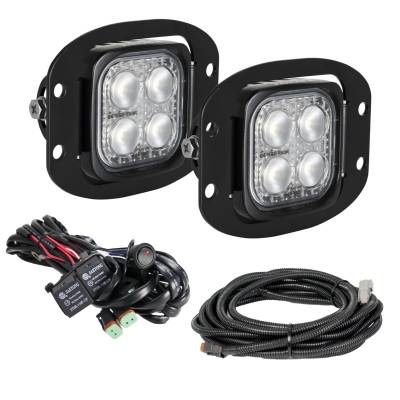 VISION X Lighting - VISION X 3" Flush Mount Kit With (2) 60° 4 LED Mini Dura Work Lights