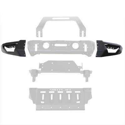 Smittybilt - Smittybilt Stryker Front Bumper Wings ONLY - 76731