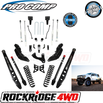 PRO COMP - Pro Comp Stage III 4-Link 4" Suspension Kit with ES9000 Shocks for 17-19 Ford Superduty F250 / F350 - K4212B