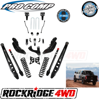 PRO COMP - Pro Comp Stage III 4-Link 6" Suspension Kit without Shocks for 17-19 Ford Superduty F250 / F350 - K4213