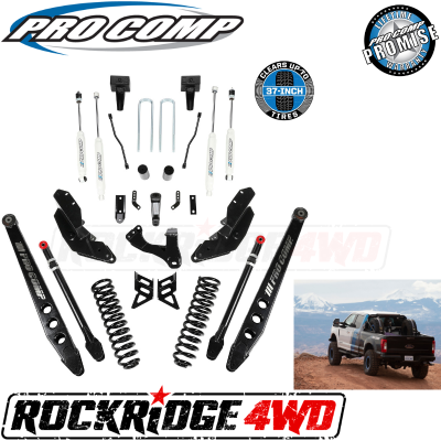 PRO COMP - Pro Comp Stage III 4-Link 6" Suspension Kit with ES9000 Shocks for 17-19 Ford Superduty F250 / F350 - K4213B
