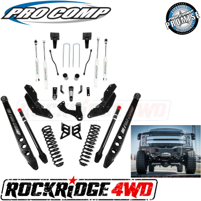 PRO COMP - Pro Comp Stage III 4-Link 8" Suspension Kit with ES9000 Shocks for 17-19 Ford Superduty F250 / F350 - K4214B
