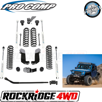 PRO COMP - Pro Comp 3.5 Inch Stage II Lift Kit with Twin Tube Shocks for 07-18 Jeep Wrangler JK 4 Door - K3108B