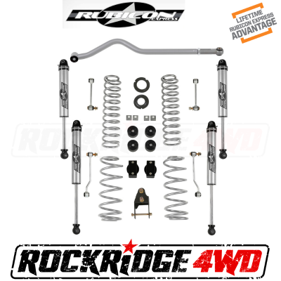 Rubicon Express - Rubicon Express 3.5" Standard Coil Lift Kit W/ Non Resi Monotube Shocks for 18+ Jeep Wrangler JL - JL7142NR