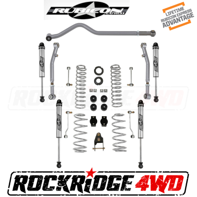 Rubicon Express - Rubicon Express 3.5" Standard Coil Lift Kit w/ Non Resi Monotube Shocks for 18+ Jeep Wrangler JL - JL7102NR