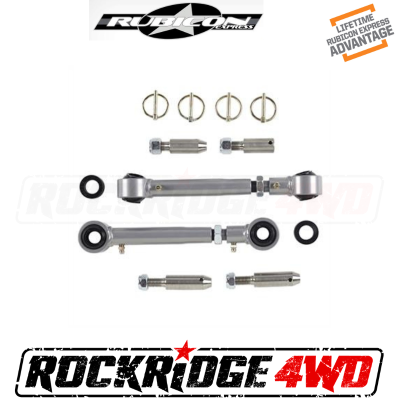 Rubicon Express - Rubicon Express Extreme-Duty Sway Bar Disconnects (2.5"- 5.5" Lift) - RE1136