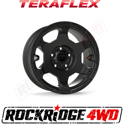TeraFlex - TeraFlex JL/JLU–JK/JKU: Nomad Off-Road Wheel - Base - 5x5” - Metallic Black - Each
