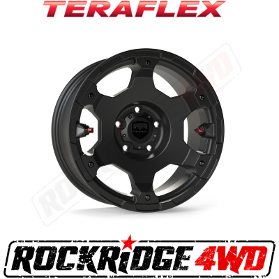 TeraFlex - TeraFlex JL/JLU–JK/JKU: Nomad Off-Road Wheel - Deluxe - 5x5” - Metallic Black - Each
