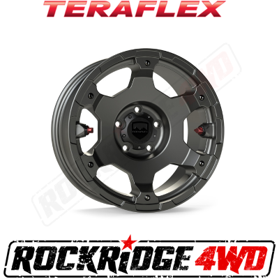 TeraFlex - TeraFlex JL/JLU–JK/JKU: Nomad Off-Road Wheel - Deluxe - 5x5” - Titanium Gray - Each