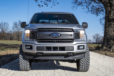 Rough Country - ROUGH COUNTRY FORD DUAL 10IN LED GRILLE KIT (18-19 F-150 | XL, XLT) - 70808, 70809