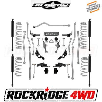Rubicon Express - RUBICON EXPRESS 1.5"/2.5" Long Arm Suspension Kit with Twin Tube Shocks for 18+ Jeep Wrangler JL 4 Door - JL4443T
