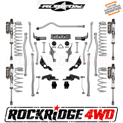 Rubicon Express - RUBICON EXPRESS 1.5"/2.5" Long Arm Suspension Kit with 2.5" Monotube Piggyback Reservoir Shocks for 18+ Jeep Wrangler JL 4 Door - JL4443PB