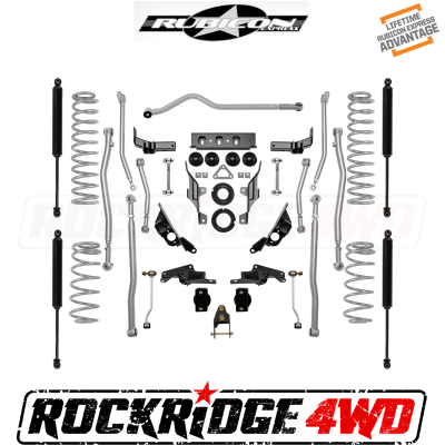 Rubicon Express - RUBICON EXPRESS 3.5"/4.5" Long Arm Suspension Kit with Twin Tube Shocks for 18+ Jeep Wrangler JL 4 Door - JL4444T