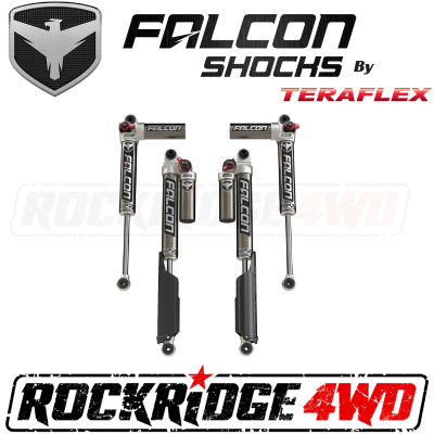 Falcon Shocks - TeraFlex JL 2-Door: Falcon SP2 3.3 Fast Adjust Piggyback Shocks (2-4.5” Lift) - All 4 - 10-02-33-400-200