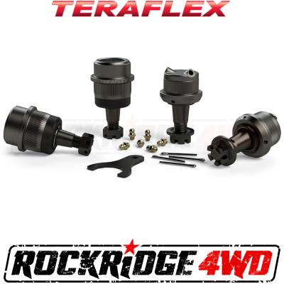 TeraFlex - Teraflex JK/JKU HD Dana 30/44 Upper & Lower Ball Joint Kit w/ Knurl - Set of 4